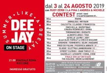 Calendario eventi Radio Deejay OnStage Estate 2019 Riccione