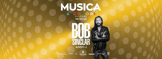 Il 19 Agosto Musica a Colori Riccione, special guest Bob Sinclar