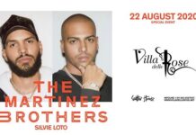 The Martinez Brothers il 22 agosto alla Villa delle Rose The Martinez Brothers il 22 agosto alla Villa delle Rose